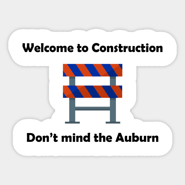 Auburn Construction Sticker by Clintau24
